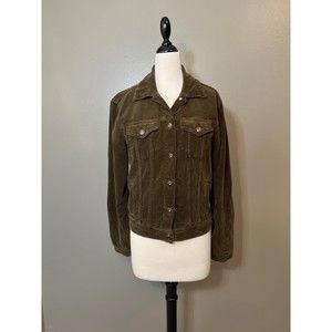 Women's Dark Green Corduroy Jacket